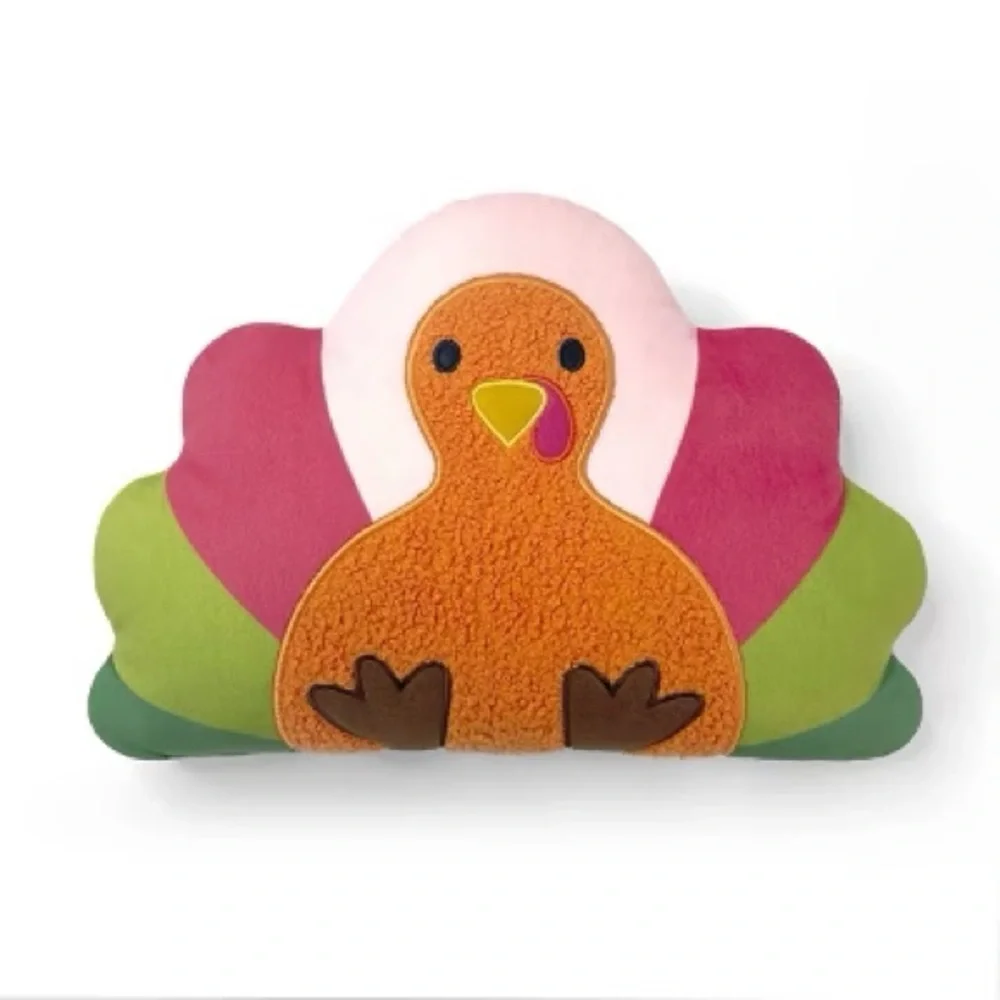 Vibrant Turkey Bird decorative pillow ,Thanksgiving day !!!